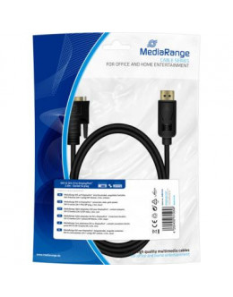 Кабель мультимедійний DVI to DisplayPort 2.0m MediaRange (MRCS131)