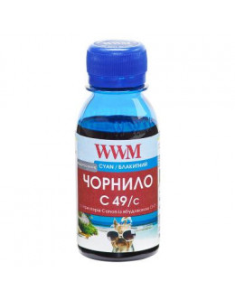 Чорнило WWM Canon GI-490 100г Cyan (C49/C-2)