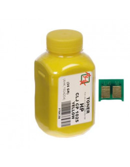 Тонер HP CLJ CP1025 35г Yellow +chip AHK (1500128)