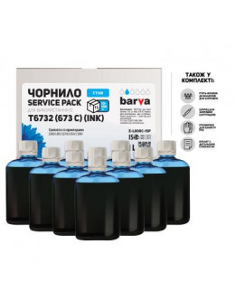 Чорнило BARVA EPSON L800/L810/L850/L1800 10x100 мл CYAN (E-L800C-1SP)