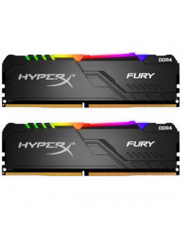 Модуль пам'яті для комп'ютера DDR4 16GB (2x8GB) 2400 MHz HyperX Fury RGB Kingston (HX424C15FB3AK2/16)