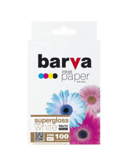 Папір BARVA 10x15, 200 g/m2, PROFI, 100арк, supergloss (R200-261)