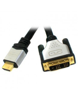Кабель мультимедійний HDMI to DVI 18+1pin M, 5.0m Viewcon (VD 103-5m.)