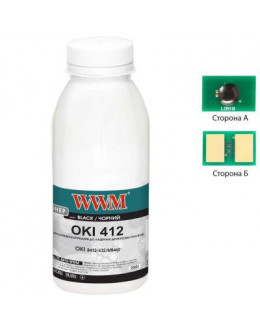 Тонер OKI B412/432/MB462 250г Black + chip WWM (TC-B412-WWM)