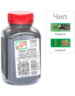 Тонер Canon LBP-650/MF-730, 80г Black +chip AHK (1505214)