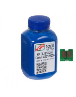 Тонер HP CLJ Pro 200/M251/M276n (131A) Cyan+chip AHK (1505158)