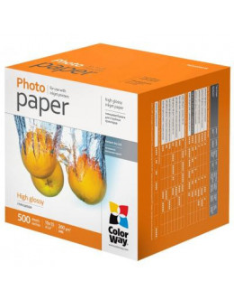 Папір ColorWay 10x15, 260г, glossy, 500л, карт.уп. (PG2605004R)